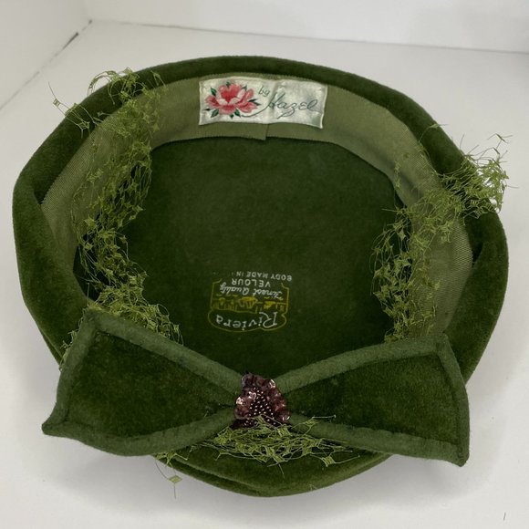 1940s/50s Vintage Riviera Velour Hat main image 7